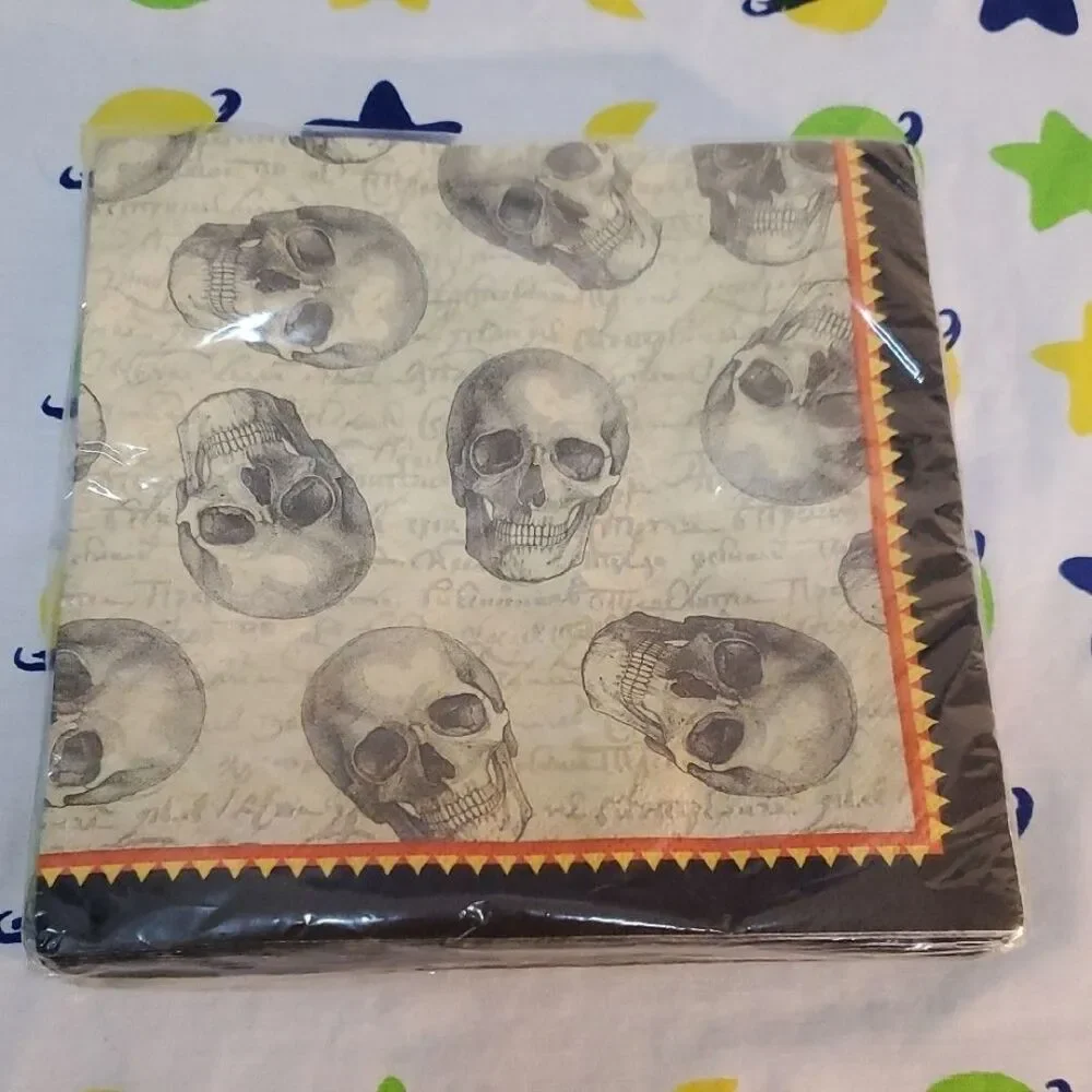 Skull Pattern Party Napkins 20 count